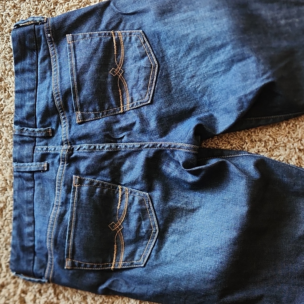 LUCKY BRAND womans size 8 dark wash capri - Picture 6 of 7